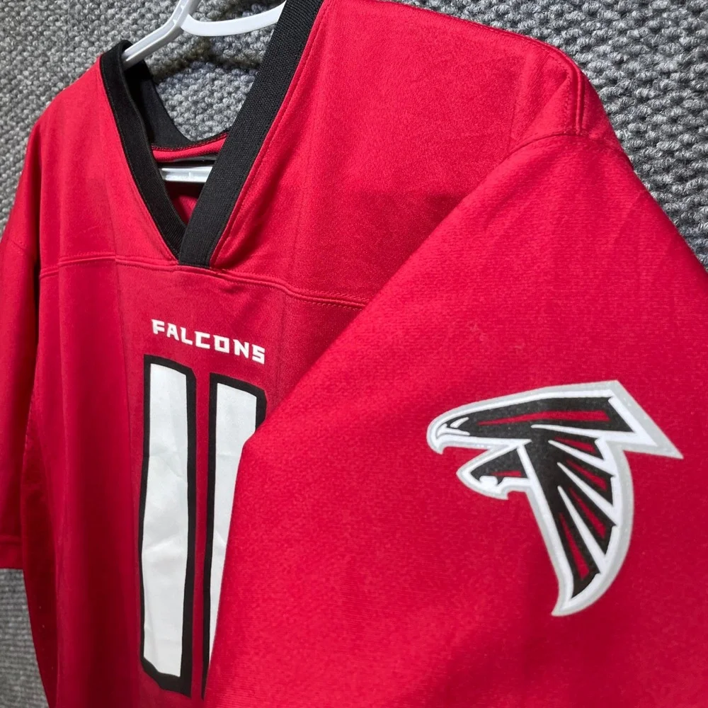 NFL‎ Team Apparel Atlanta Falcons Julio Jones 11 Youth XL Red Football Jersey